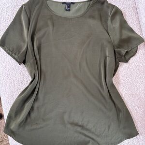 Forever 21 Olive Short Sleeve Top